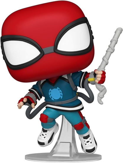 Funko Pop! Marvel: Friendly Neighborhood Spider-Man - Peter Parker - Proto Suit Spider-Man - Animated Spiderman TV - Figura de Vinilo Coleccionable - Idea de Regalo - Mercancia Oficial