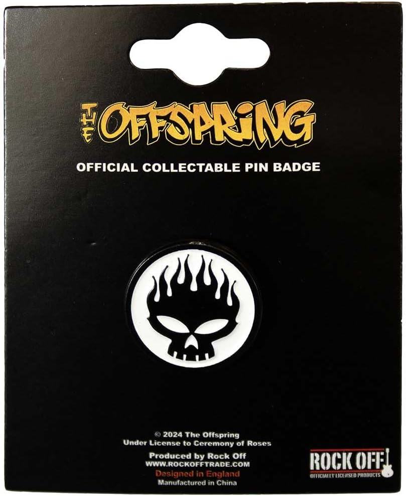 The Offspring Skull Band Logo Pin Badge One Size