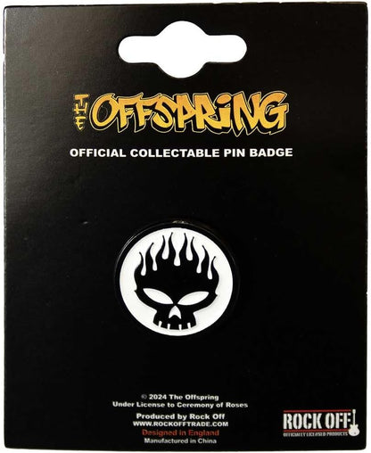 The Offspring Skull Band Logo Pin Badge One Size