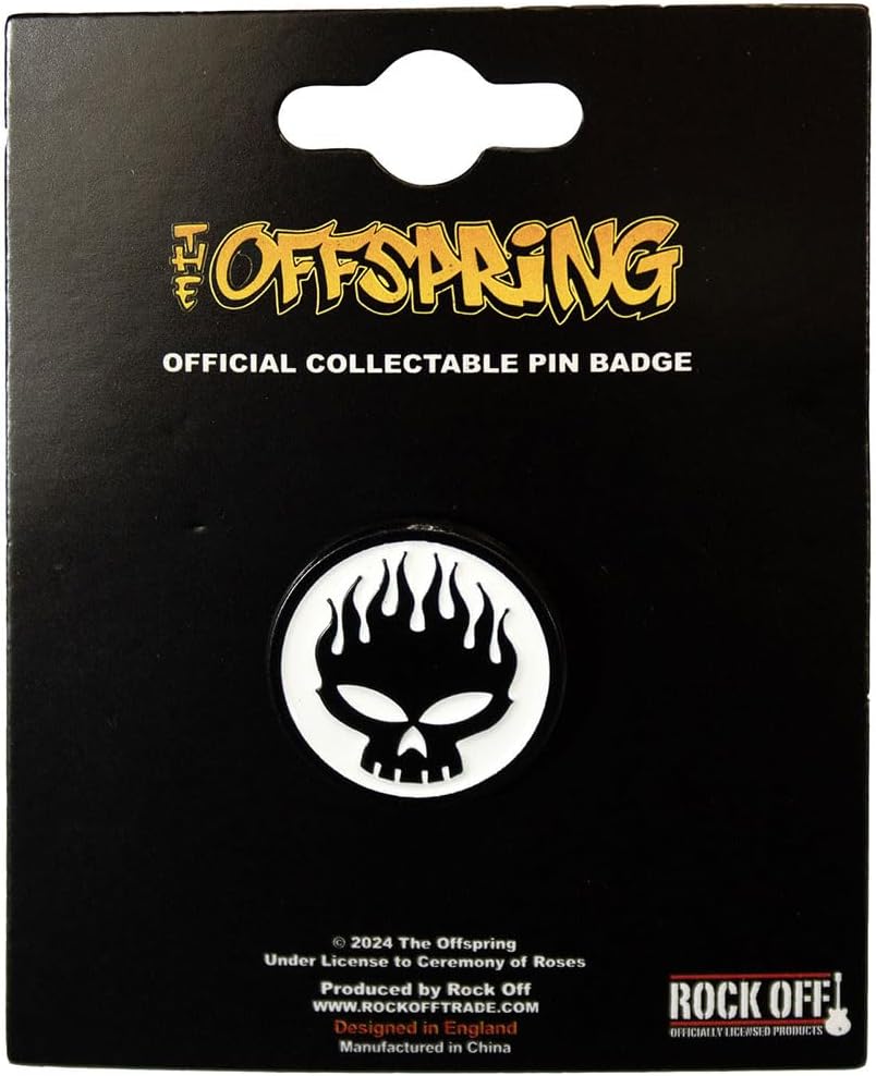 The Offspring Skull Band Logo Pin Badge One Size