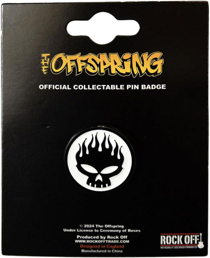 The Offspring Skull Band Logo Pin Badge One Size