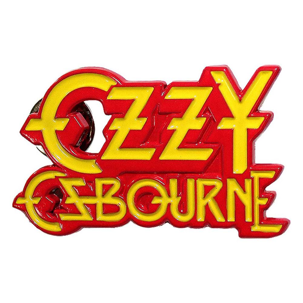 Rock Off officially licensed products Ozzy Osbourne Stacked Logo Pin Badge One Size
