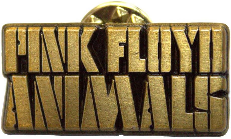 Pink Floyd - Pink Floyd Pin Badge: Animals Gold Text Logo