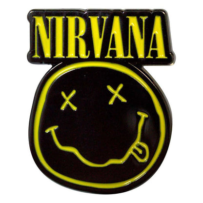Nirvana Grunge Face Cut-Out Pin Badge One Size