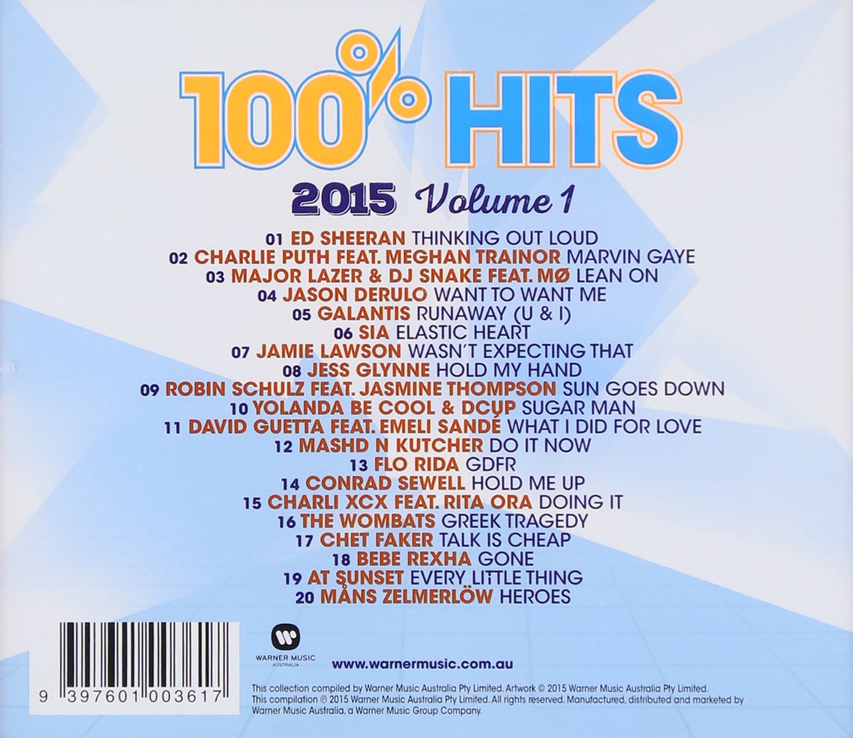 100% Hits 2015 Volume 1