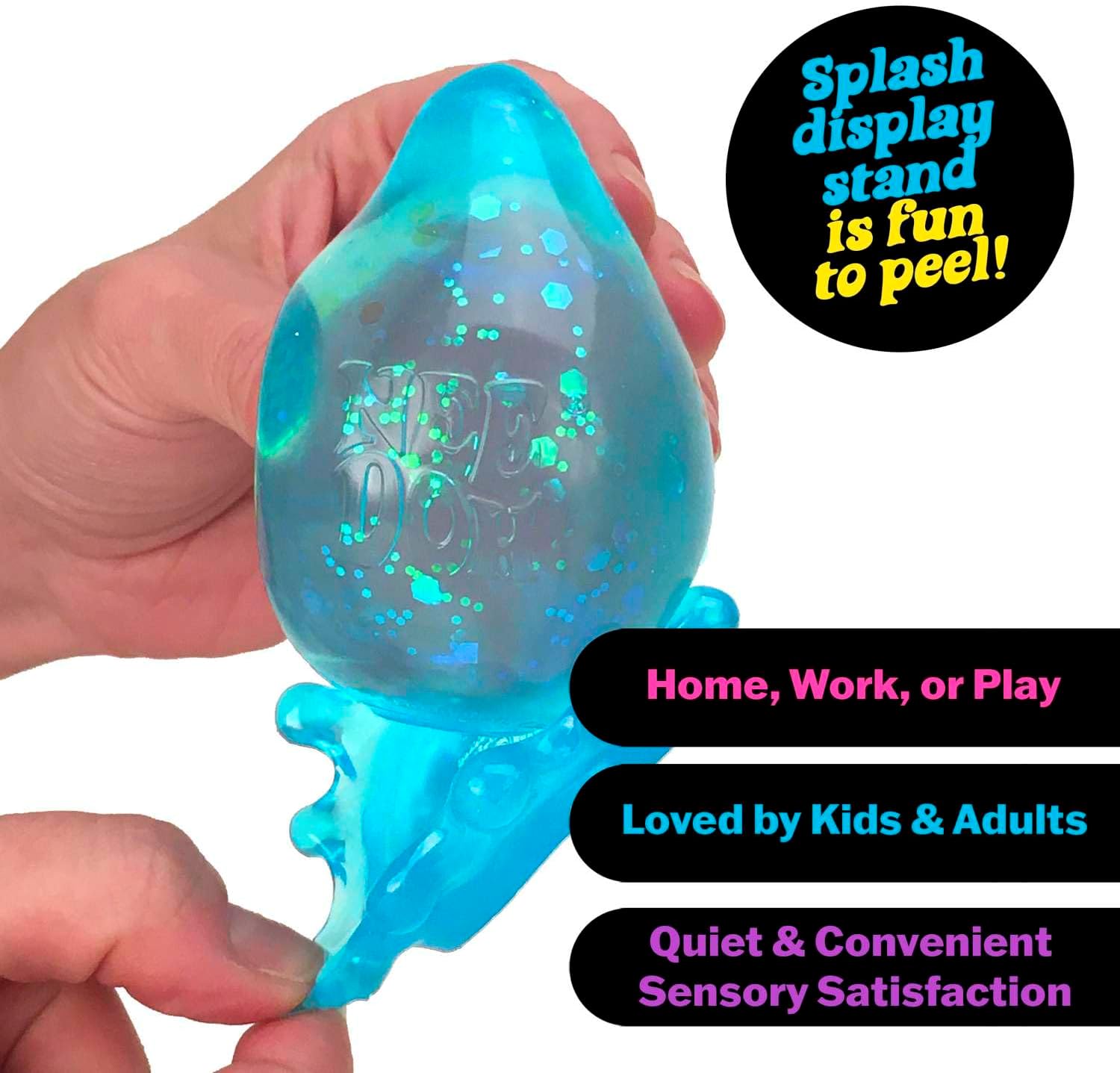 Schylling NeeDoh Dream Drop – sensorisches Quetschspielzeug mit verträumtem glattem Drücken – 7,6 cm hoch – Farbe kann variieren (1 Stück
