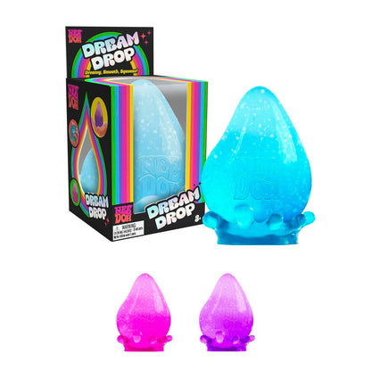 Schylling NeeDoh Dream Drop – sensorisches Quetschspielzeug mit verträumtem glattem Drücken – 7,6 cm hoch – Farbe kann variieren (1 Stück