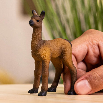 schleich 14890 Lama Fohlen, ab 3 Jahren, Farm World - Spielfigur, 2 x 5 x 7 cm