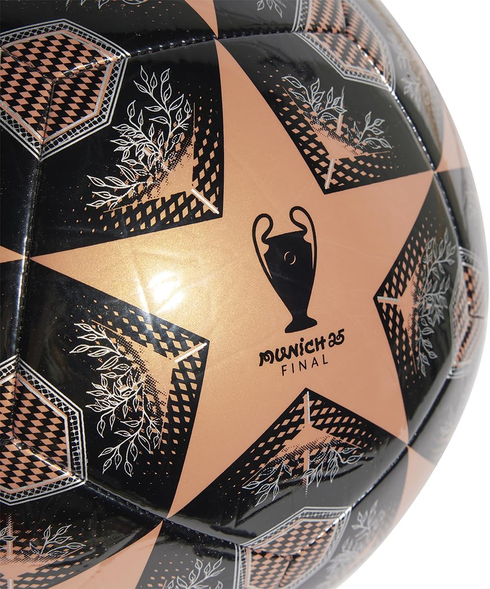 Adidas - Uefa Champions League Football Size 5 - Black/Silver/Orange
