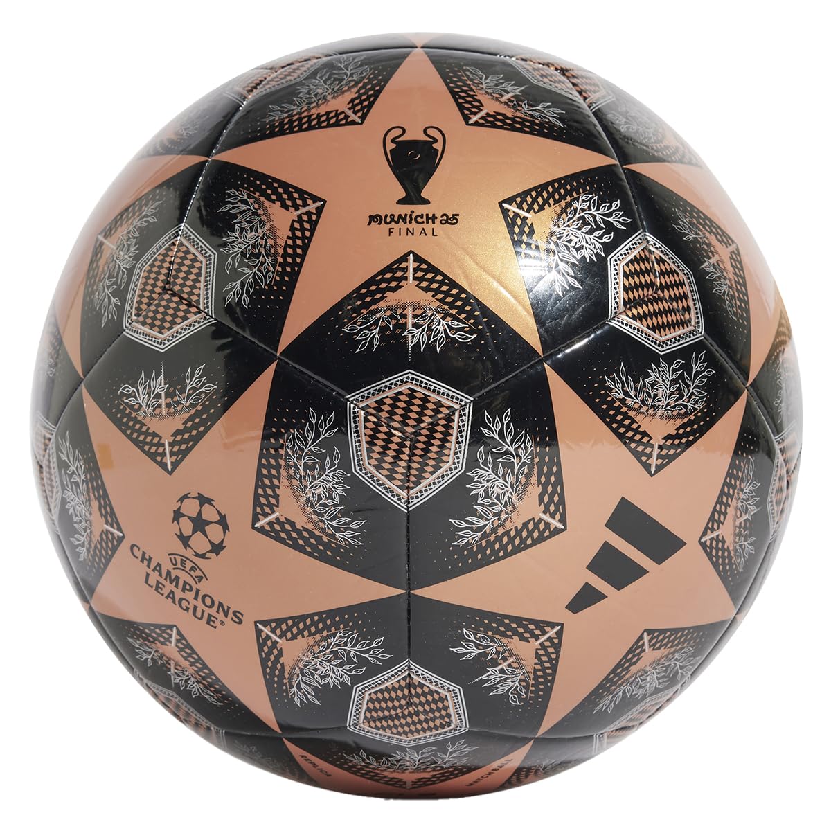 Adidas - Uefa Champions League Football Size 5 - Black/Silver/Orange
