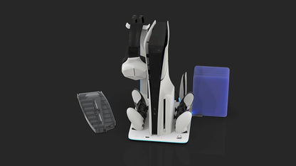 Imp Tech - Dlx+Led Multi Function Charge And Cool Stand - Grey