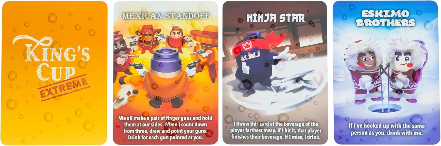 Lost Boy Entertainment King’s Cup Extreme - Party Games - Card Games for Adults - Drinking Games - Game Night - Date Night - Couples Games - Laugh and Drink - Get Buzzed