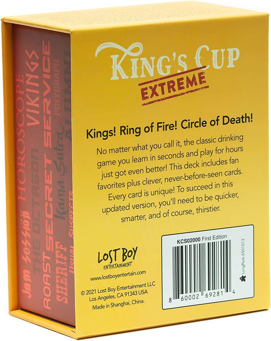 Lost Boy Entertainment King’s Cup Extreme - Party Games - Card Games for Adults - Drinking Games - Game Night - Date Night - Couples Games - Laugh and Drink - Get Buzzed
