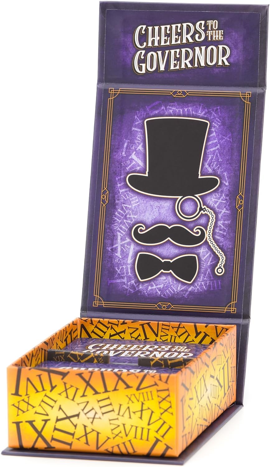 Cheers To The Governor - Party Games - for Kids 8 and Up - for Adults - Family Game Night - Card Games - Travel