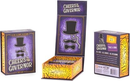 Cheers To The Governor - Party Games - for Kids 8 and Up - for Adults - Family Game Night - Card Games - Travel