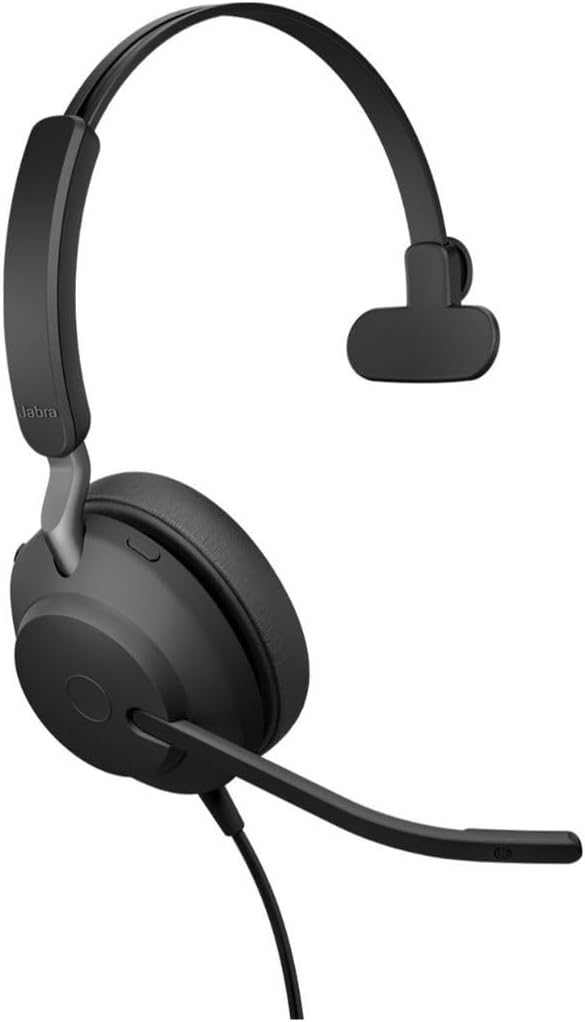 Jabra Evolve2 40 SE - USB-C/A Corded Mono Headset | Certified for Microsoft Teams |