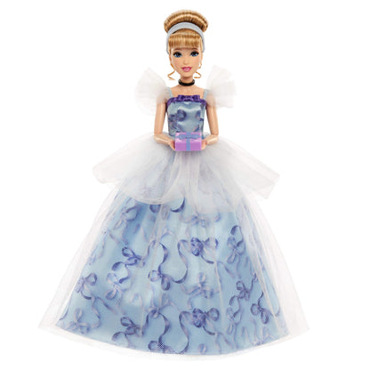 Mattel Disney Prinzessin Cinderella Geburtstag Sammelfigur Modepuppe, inspiriert vom Disney-Film, Geschenke für besondere Anlässe für Kinder und Sammler, JCR78