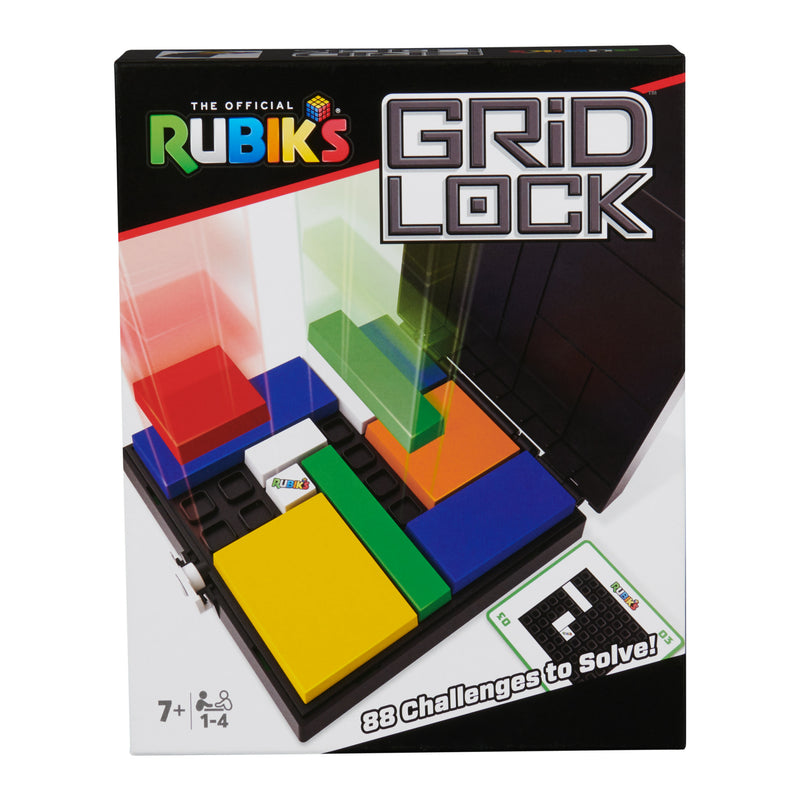 Rubik’s Cube Gridlock Game, The Problem-Solving Puzzle Game Inspired by the Classic Brain Teaser Fidget Toy, for Adults & Kids Ages 7+