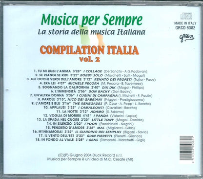 Compilation Italia vol. 2 Musica per Sempre La storia della musica Italiana