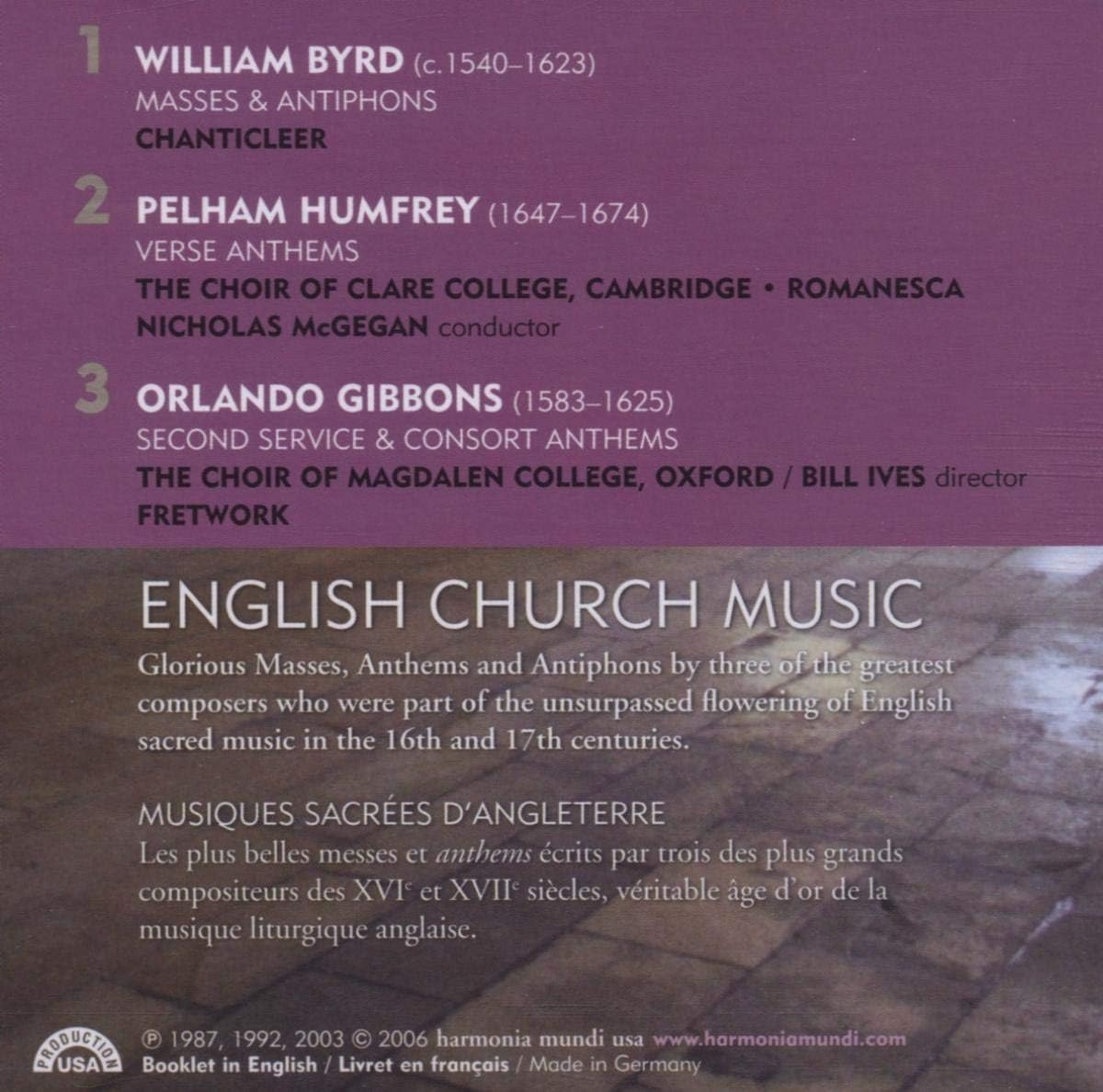 English Church Music (Chanticleer)