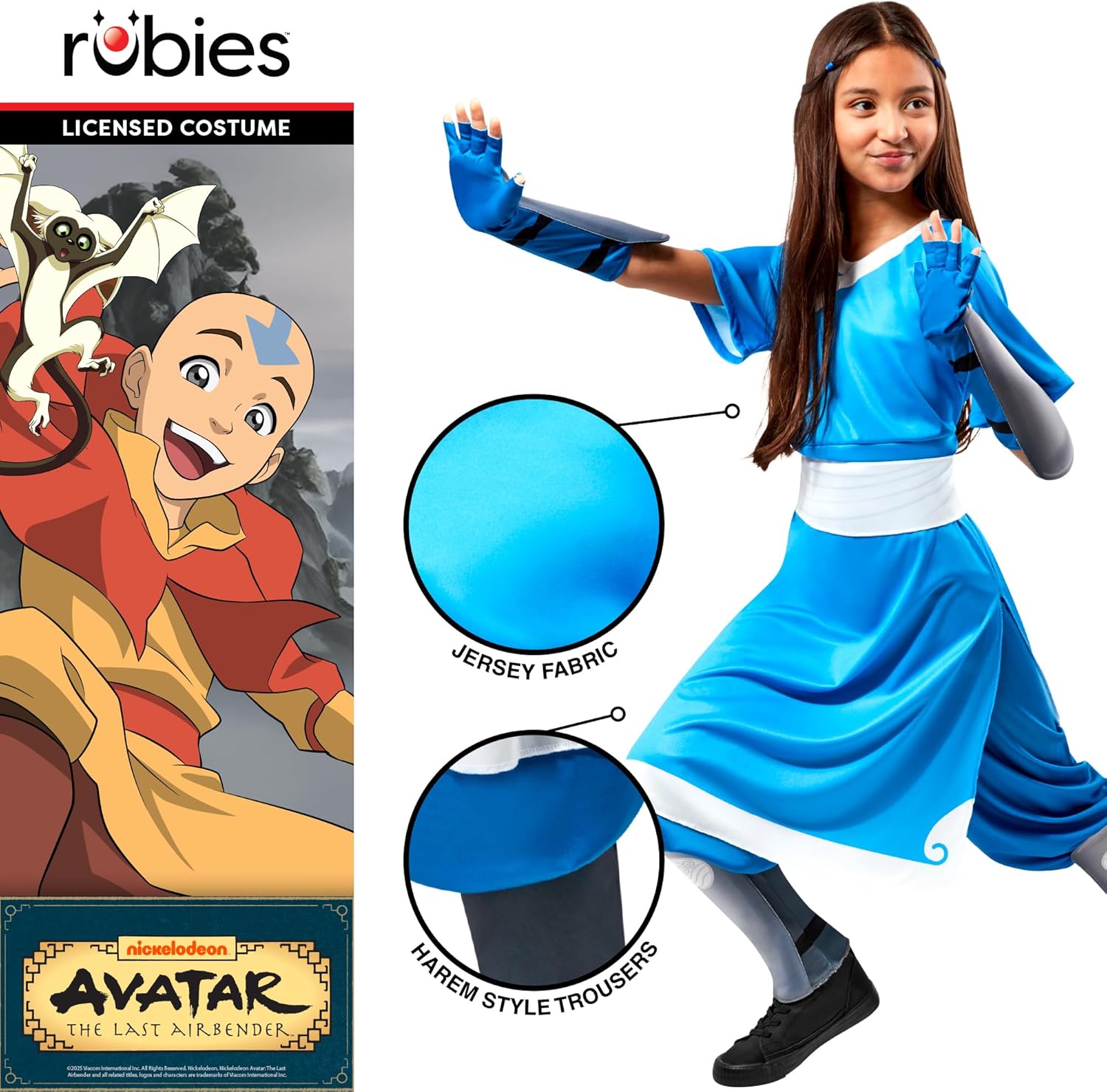 Rubies Official Avatar The Last Airbender Korra Katara Child Costume, Kids Fancy Dress