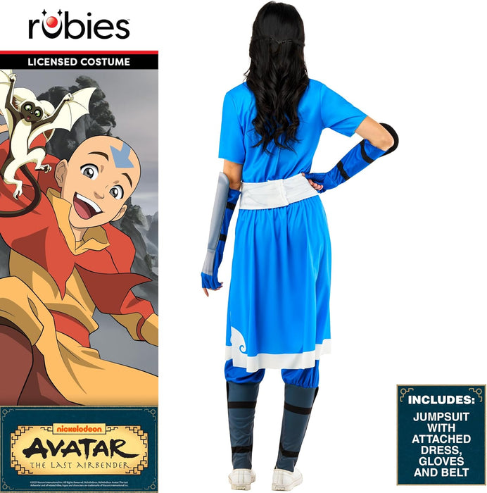 Rubie's womens Avatar: the Last Airbender Katara Costume Jumpsuit With Attached Dress