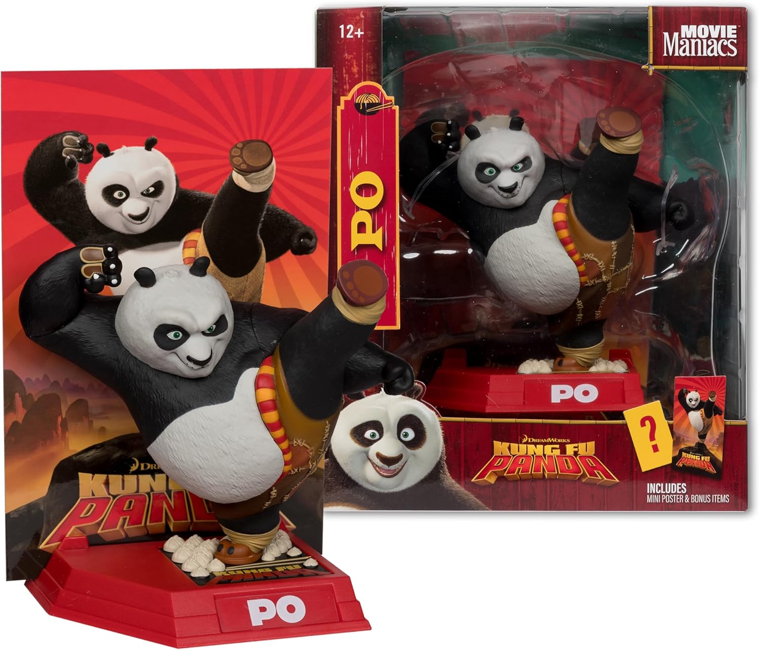Kung Fu Panda Movie Maniacs Pvc Statue Po 17 Cm