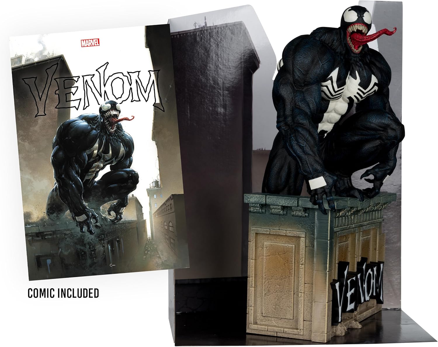 McFarlane Toys - Marvel Venom - Coleccionable a escala 1:6 con escena y cómic (Venom #5