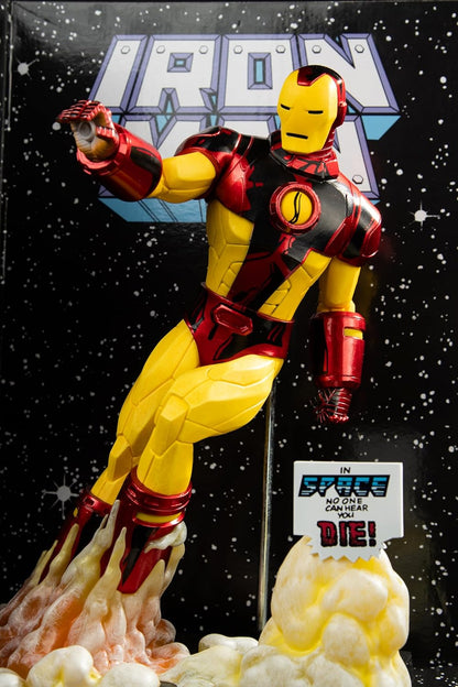 McFarlane Marvel Iron Man 1:6th Scale Collectible with Scene & Comic (Iron Man #256) Toys