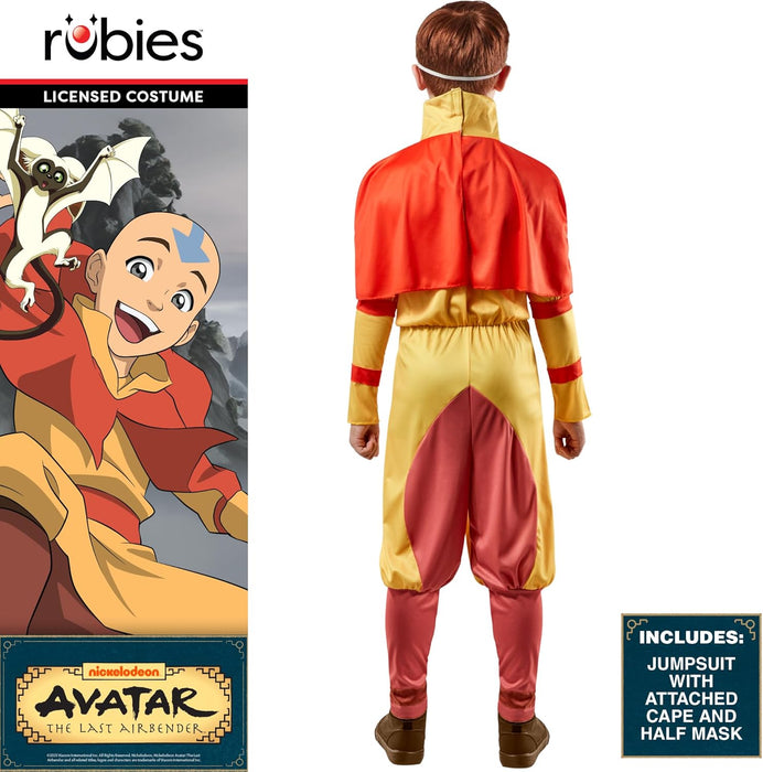 Rubies Official Avatar The Last Airbender Aang Child Costume, Kids Fancy Dress, Size Age 11-13 Years