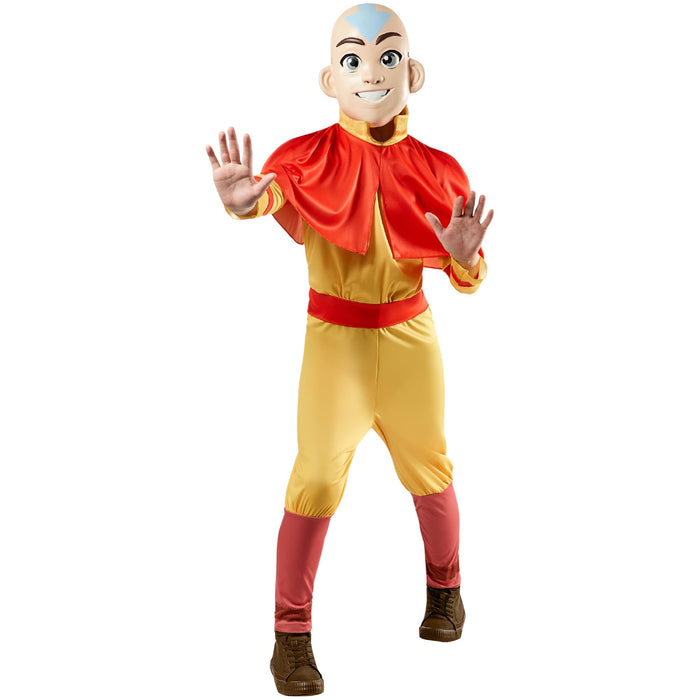 Rubies Official Avatar The Last Airbender Aang Child Costume, Kids Fancy Dress, Size Age 11-13 Years