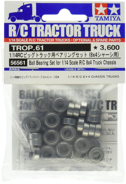 TAMIYA 56561 1:14 Ball Bearing Set Truck 8x4 (36) - Ball Bearing Set Trucks. Truck Model Making