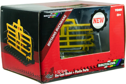 Britains Buck Rake - Diecast Buck Rake Attachment Farm Toys 1 32 Scale - Metal and Plastic Replica Farm Accessories - Collectible Model Tractor Accessories for Plus 3 Year Olds