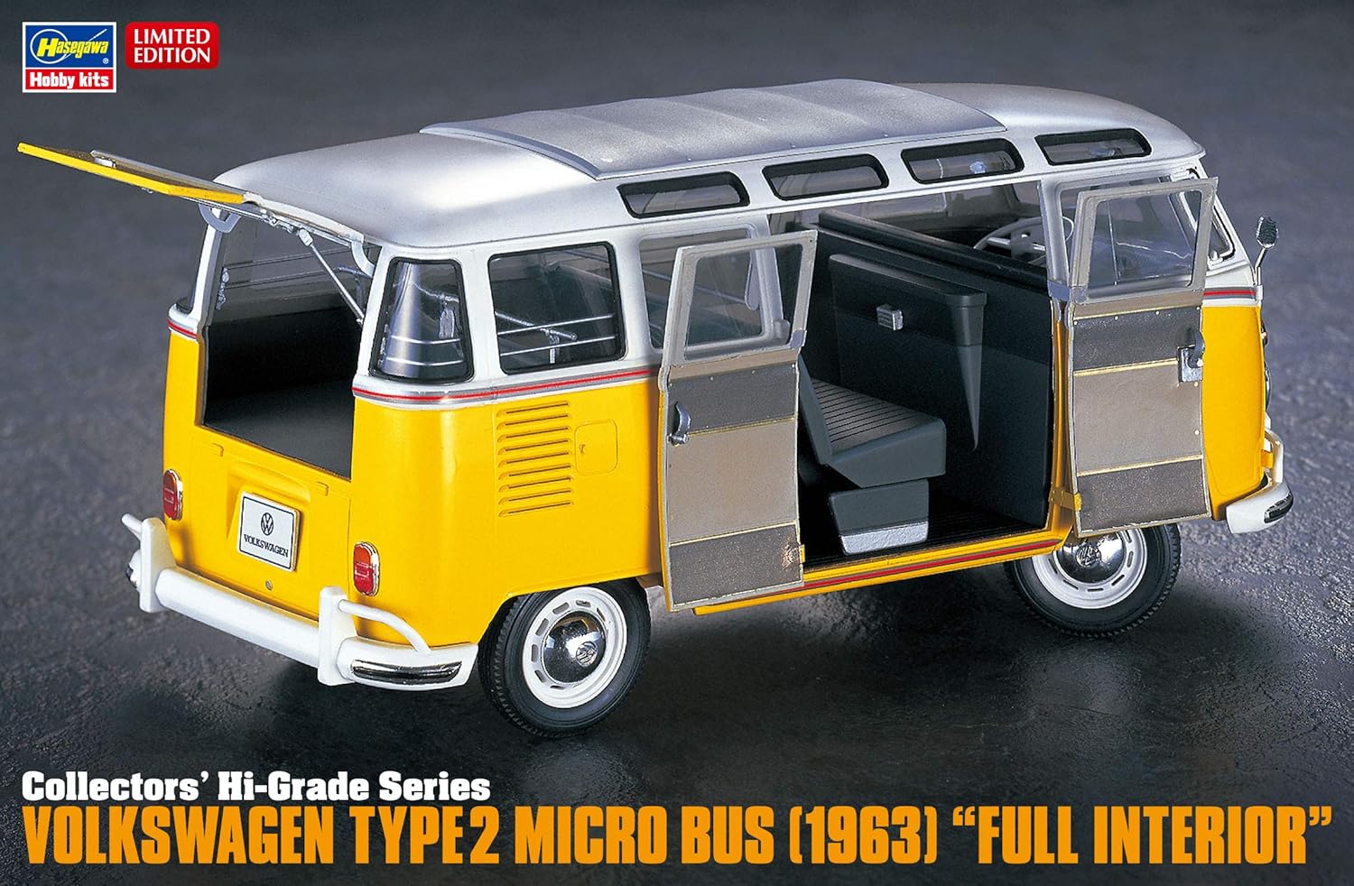 Hasegawa CH48 1/24 Volkswagen T2, 1963, met interieur, meerkleurig