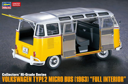 Hasegawa CH48 1/24 Volkswagen T2, 1963, met interieur, meerkleurig