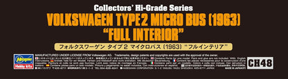 Hasegawa CH48 1/24 Volkswagen T2, 1963, met interieur, meerkleurig