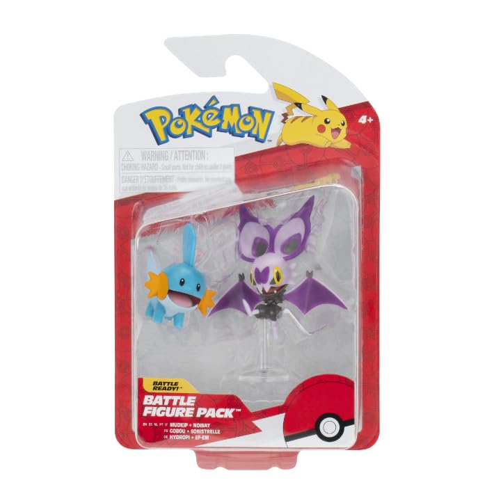 Pokemon - Battle Feature Figure - Noibat & Mudkip (Pkw4051)