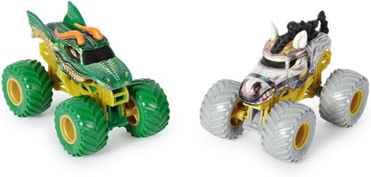 Monster Jam 2024 Serie 30 1:64 Diecast Monster Truck 2-Pack, Dragon vs Tempest Steed