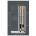 Parker - Im Duo Gift Set With Ballpoint Pen & Rollerball Pen - Brushed Metal With Gold Trim