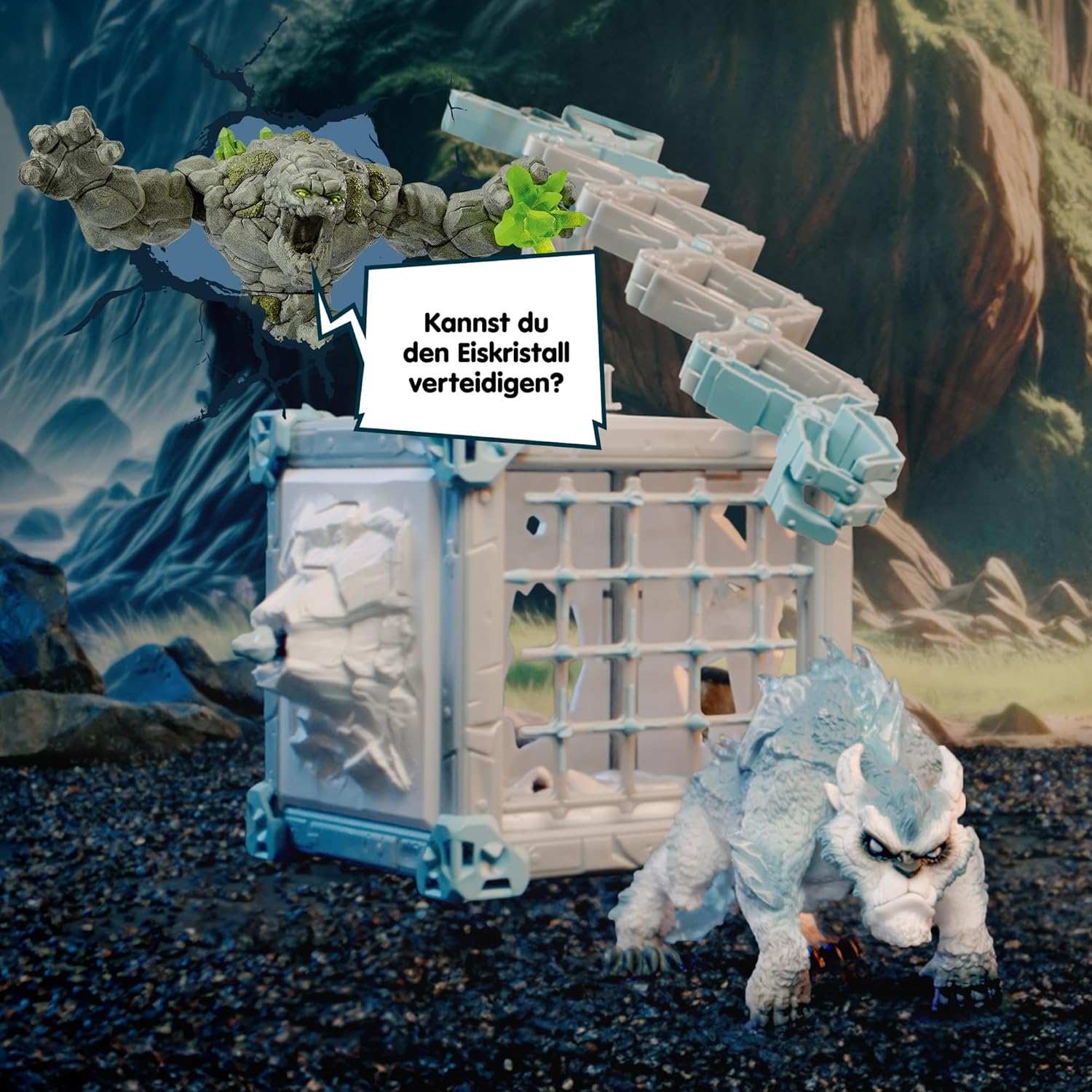 SCHLEICH 42733 BattleCave Schneeschlitzer, ab 7 Jahren, ELDRADOR Creatures - Spielset, 48 Teile