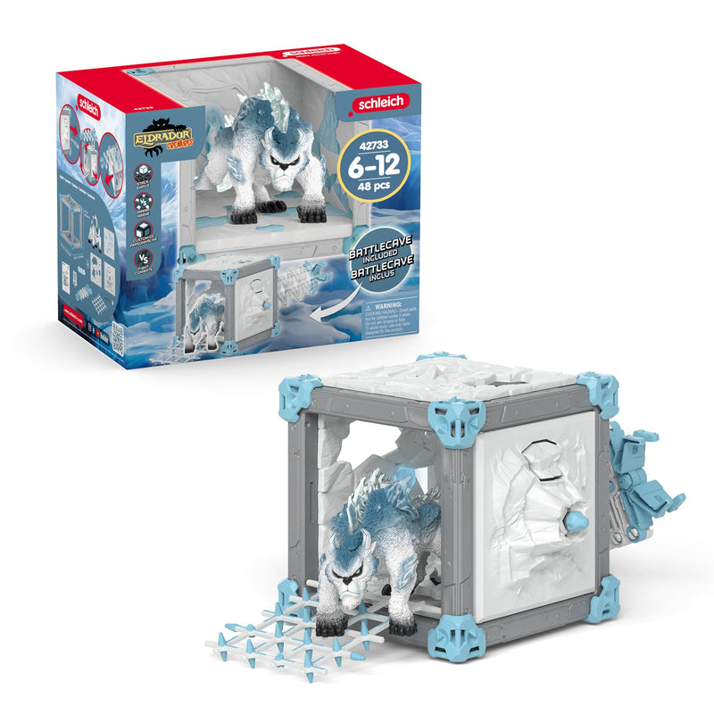 SCHLEICH 42733 BattleCave Schneeschlitzer, ab 7 Jahren, ELDRADOR Creatures - Spielset, 48 Teile