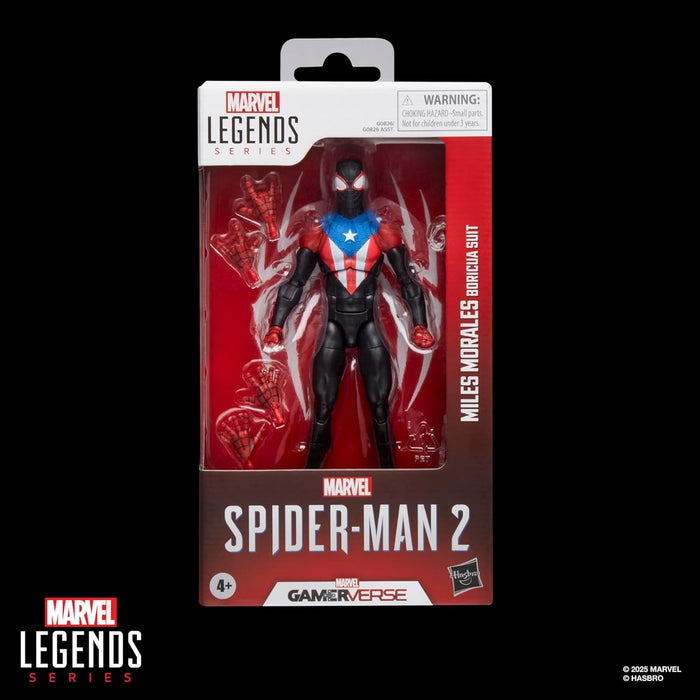 Marvel Legends Series Gamerverse Miles Morales, Traje Boricua, Figura de acción de Spider-Man