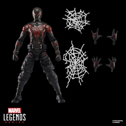 Marvel Legends Series Gamerverse Miles Morales, Traje Brooklyn 2099, Figura de acción de Spider-Man