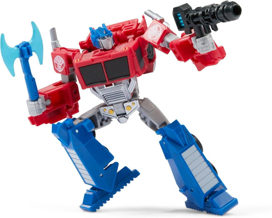 Transformers Toys EarthSpark Deluxe Class Optimus Prime, 12.5-cm Action Figure, Robot Toys for Children Aged 6 and Up
