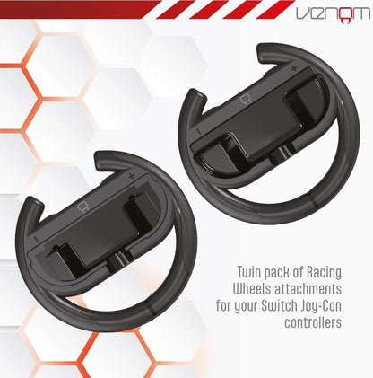 Venom Switch 2 Steering Wheel Twin Pack for Mario Kart World (Nintendo Switch 2