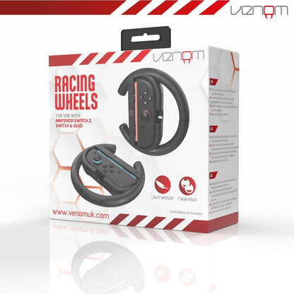 Venom Switch 2 Steering Wheel Twin Pack for Mario Kart World (Nintendo Switch 2