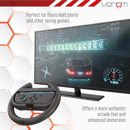 Venom Switch 2 Steering Wheel Twin Pack for Mario Kart World (Nintendo Switch 2