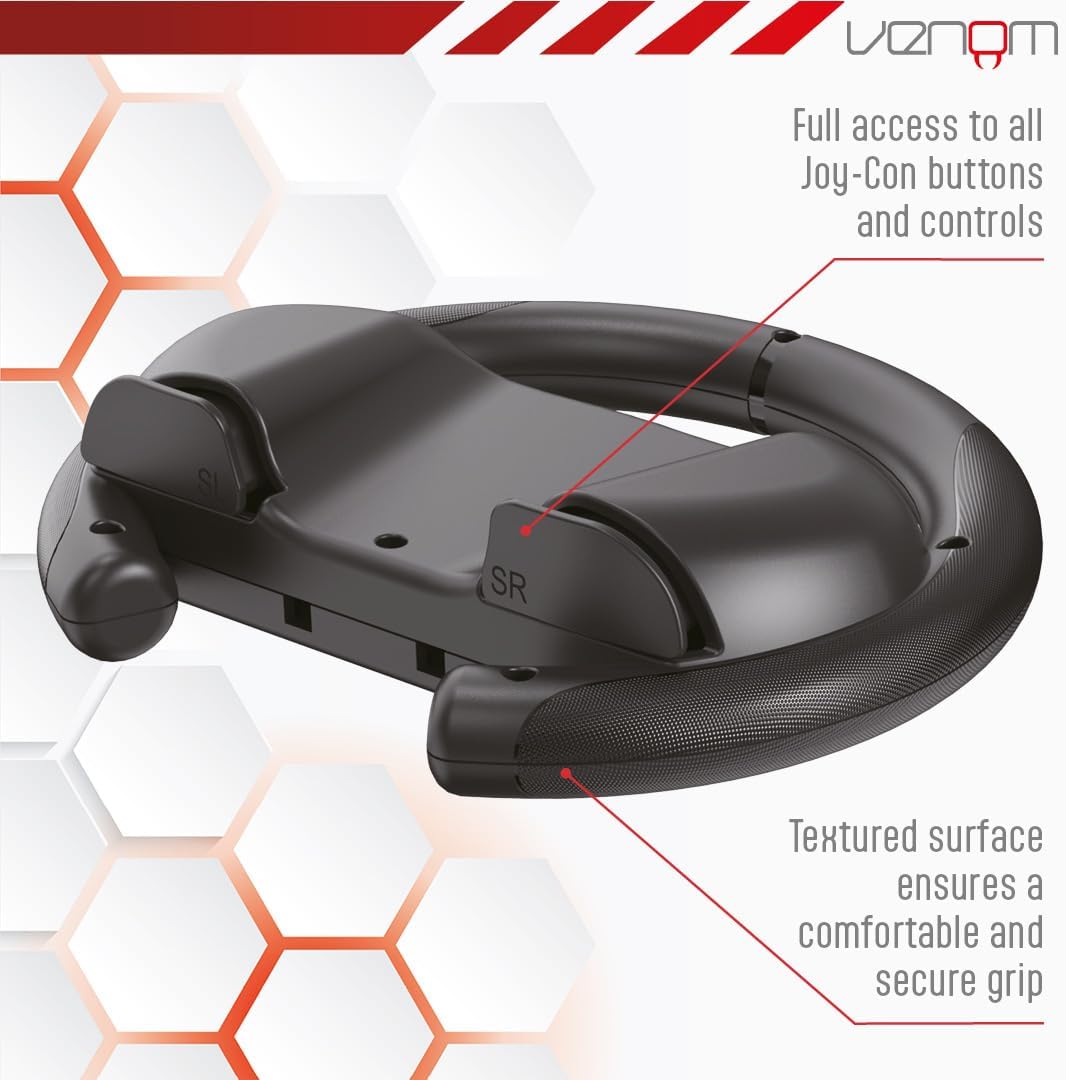 Venom Switch 2 Steering Wheel Twin Pack for Mario Kart World (Nintendo Switch 2