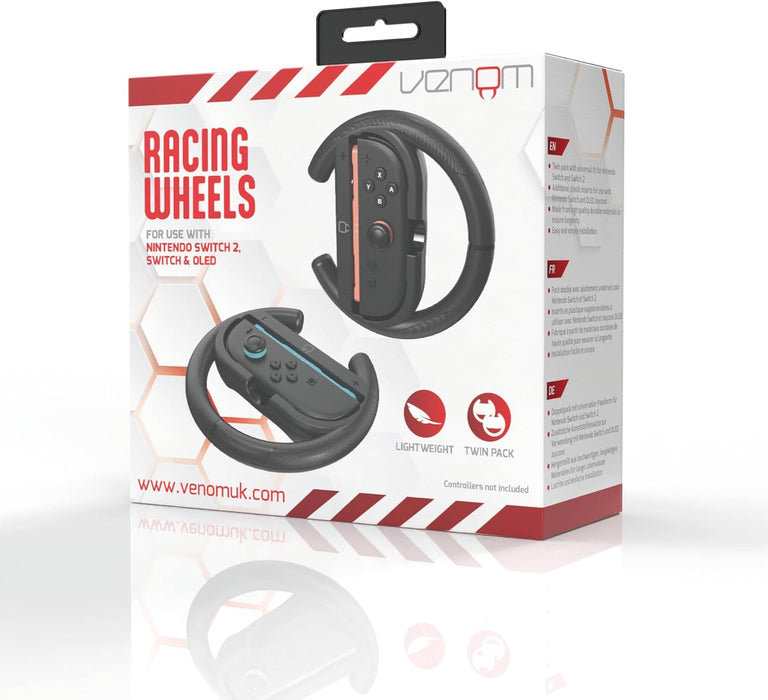 Venom Switch 2 Steering Wheel Twin Pack for Mario Kart World (Nintendo Switch 2