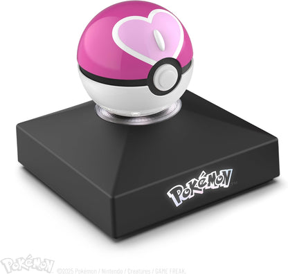The Wand Company Pokémon Trainer Mini Poké Ball Range of Authentic Replicas - Realistic, Electronic, Die-Cast Poké Ball with Display Stand Light Features